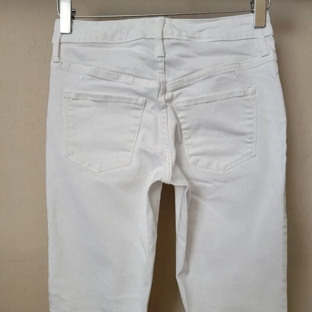 Mossimo High Rise Skinny White Denim Jeans